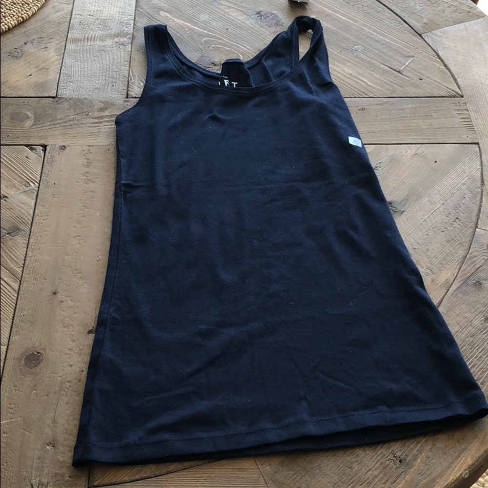 4/$20 LOFT tank top navy S